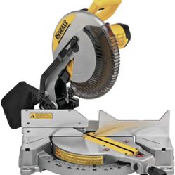 DEWALT 12-Inch Miter Saw, 15-Amp, Single Bevel, Compound (DWS715)