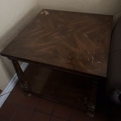 Wooden End Table