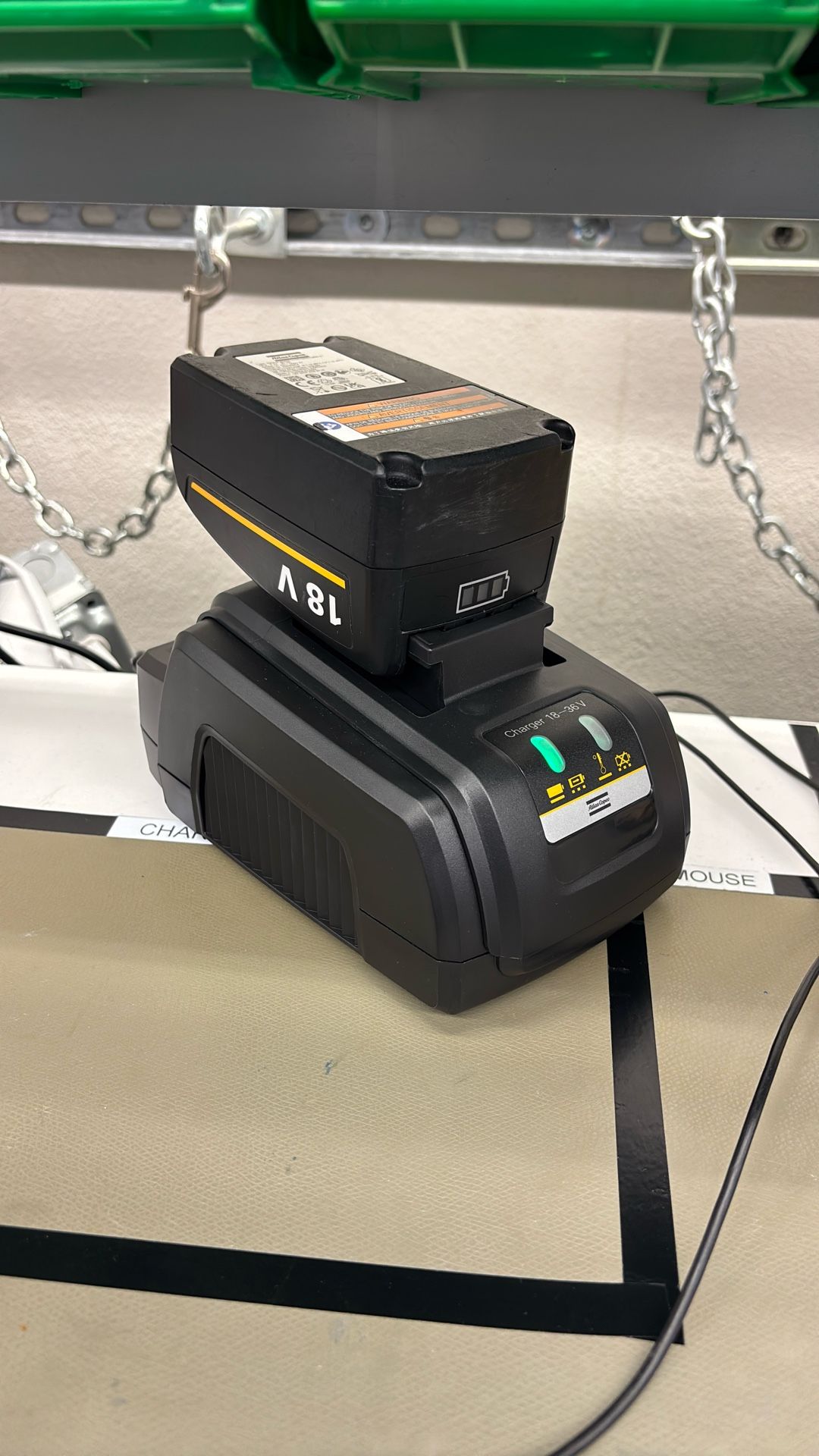 Atlas Copco 18v batter and charger