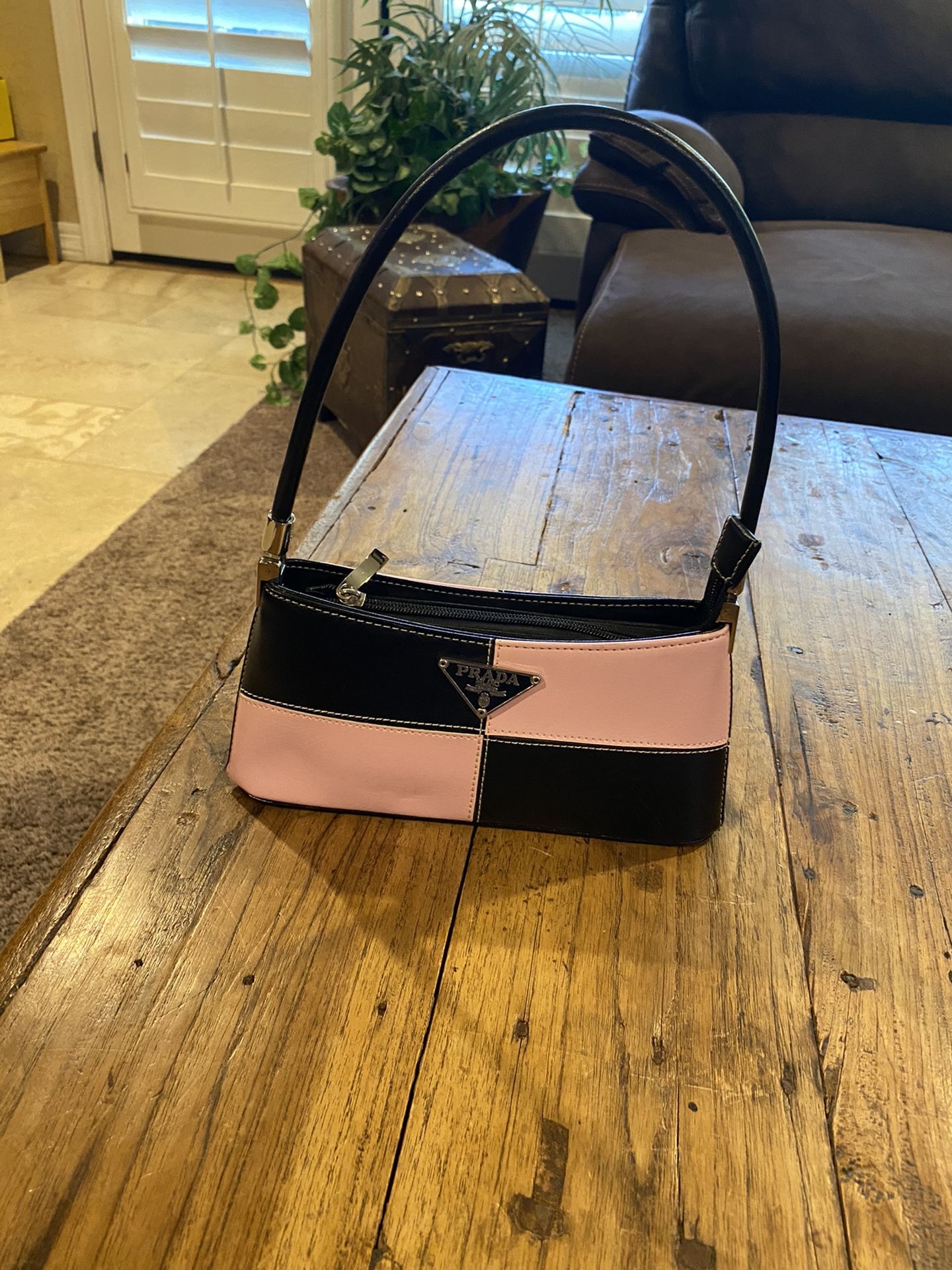 flawless Black and Pink Prada Bag