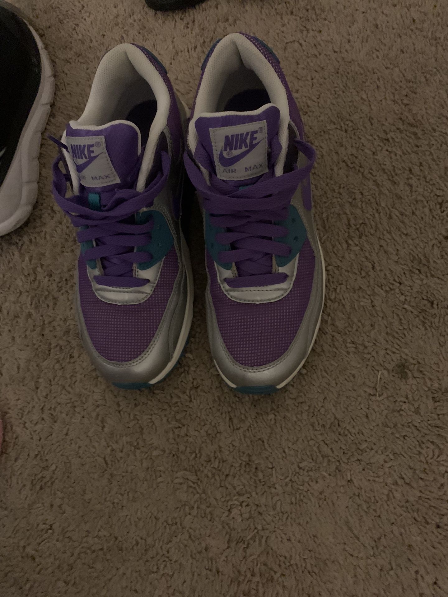 Purple Teal And Silver Air Max