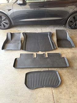 Tesla Model 3 Highland 2024 and Up 5 pc All Weather Floor Mat / Liner