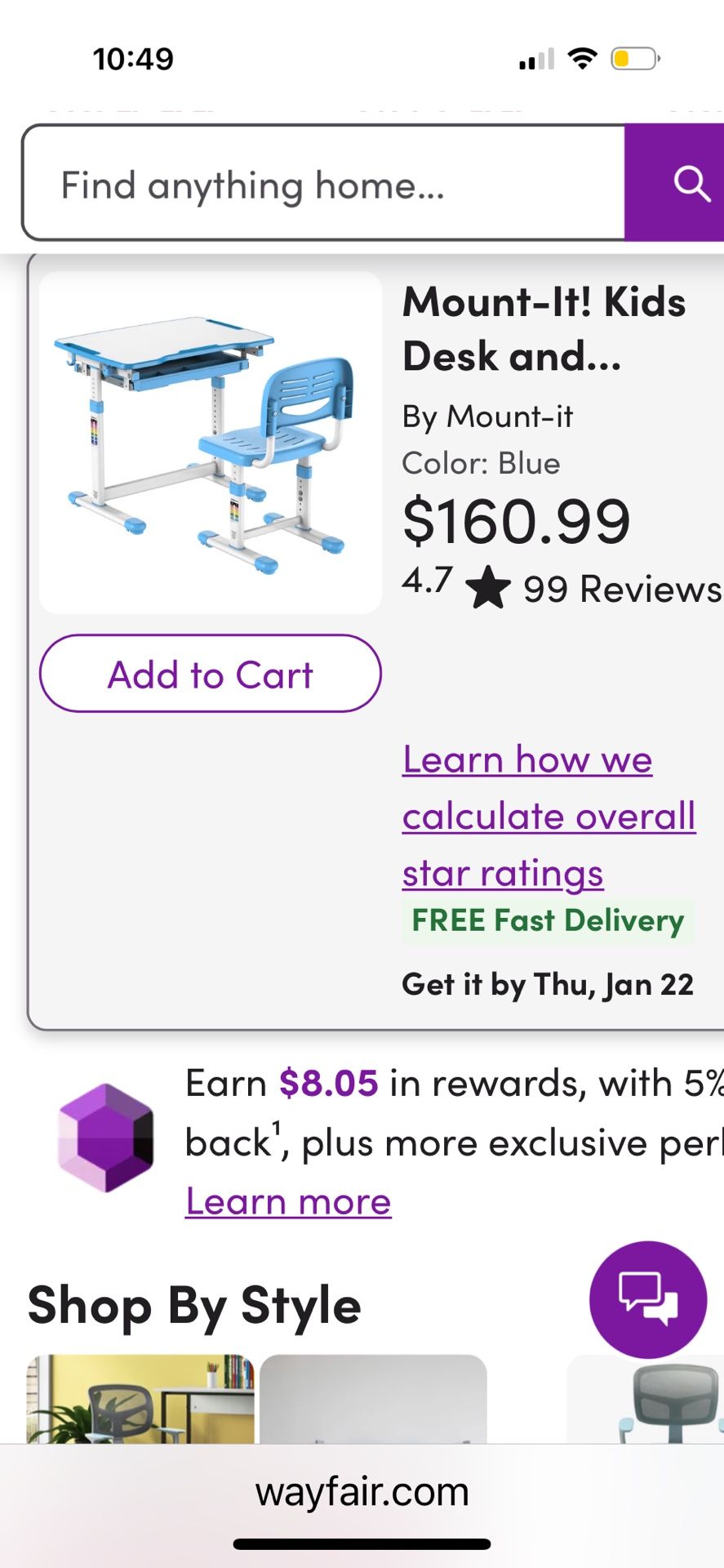 Adjustable Kids Desk and Chair Set