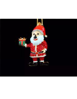 Crystal Red Santa Claus Necklace