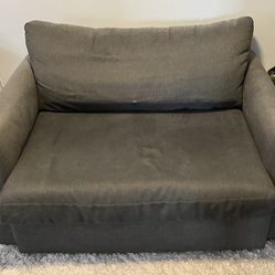 Sofa-Bed - Dark Bluey-Grey Very Good Condition 5 Years Old $150