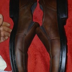 Size 12-12 Evho Brown Leather Drss Shoes