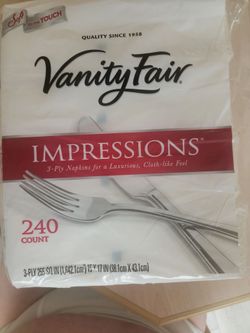 Vanity Fair Impressions 3-Ply Napkins 240 Count