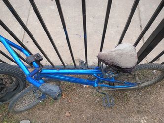 Blue BMX Bike Heavy Wear