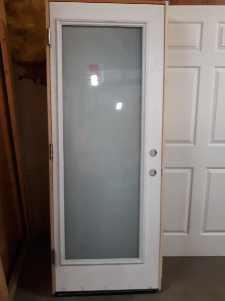 30x80 prehung privacy glass door
