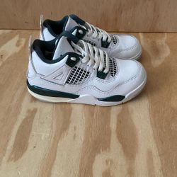 Nike Air Jordan 4 Retro Oxidized Green And White Sneakers 11C