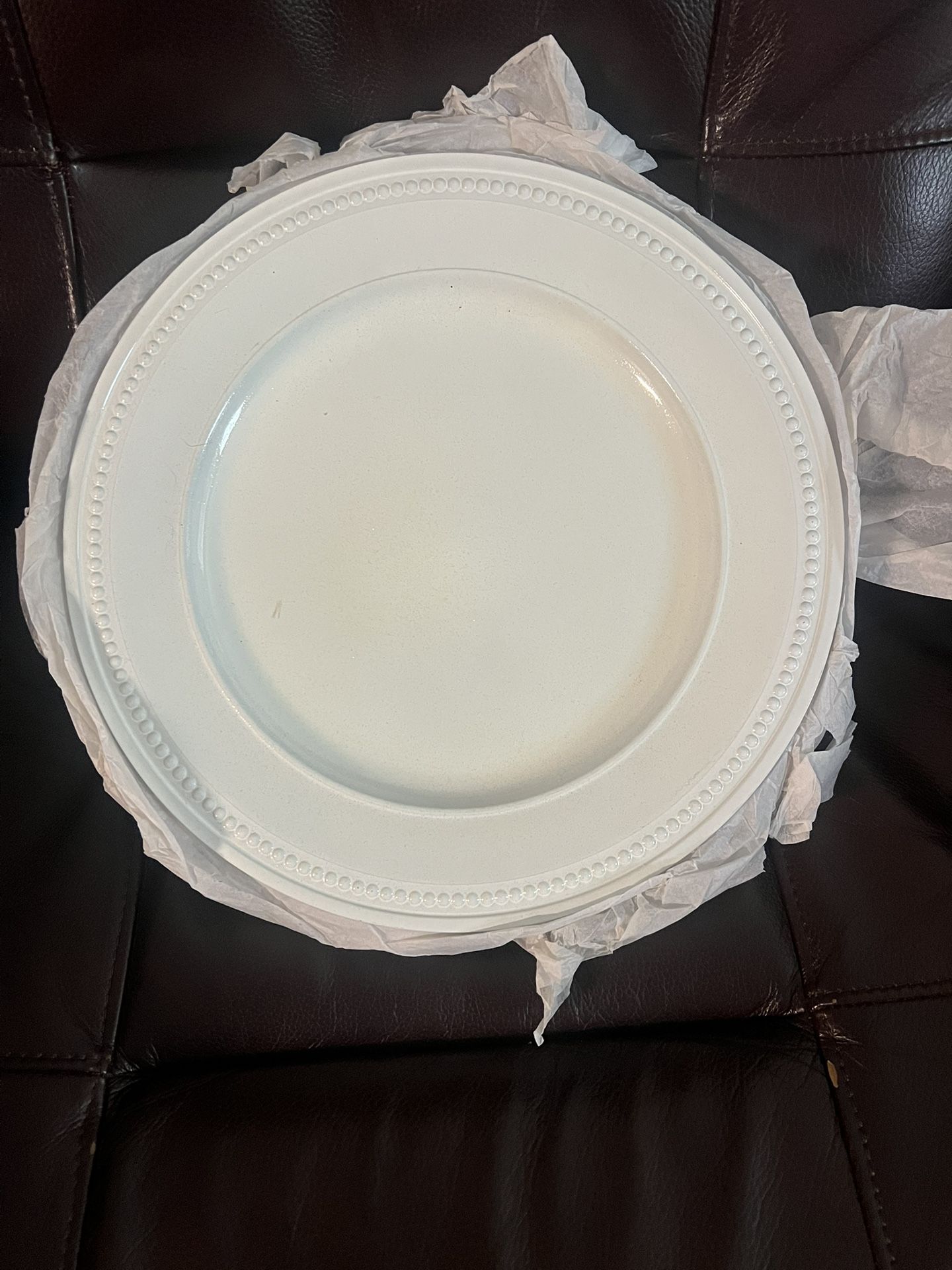 Ashland beaded charger plate