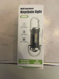 Multifunctional Mini COB LED Keychain Flashlight
