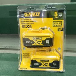 Dewalt 20v Batteries 5.0 XR BRAND NEW 