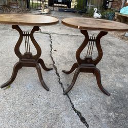 Lyre Mahogany Tables 