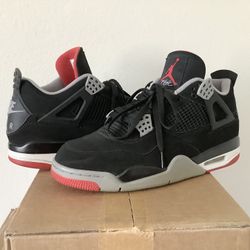 Mens 11.5 Used Nike Air Jordan 4 Black Cement Grey Fire Red 2019 (308497-060) *Located In Agoura Hills (Read Description Below) No Trades