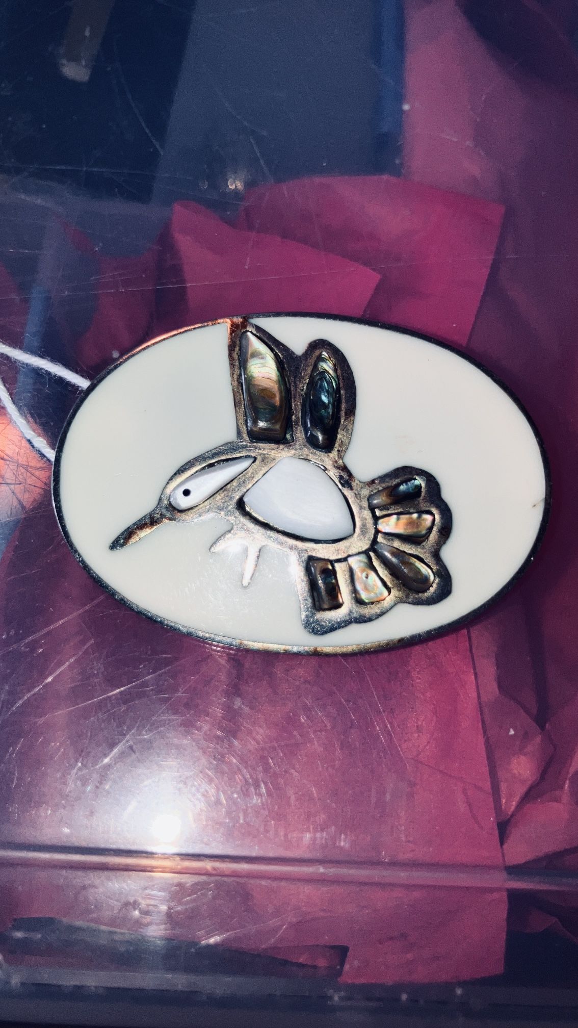 Alia Hummingbird Pin Brooch Pendant Sterling Silver Jewelry Vintage Hummingbird Brooch