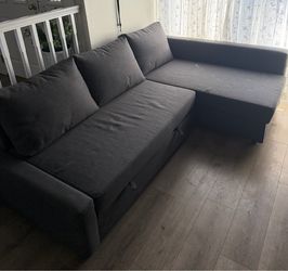 Gray Fabric Sectional Sofa with Chaise