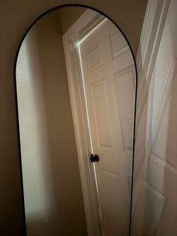 Large rounded mirror