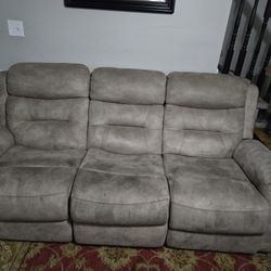Recliner Sofa And Loveseat With Cup Holder
