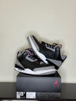 Jordan 3 Black/Cement 2018 Sz. 8.5