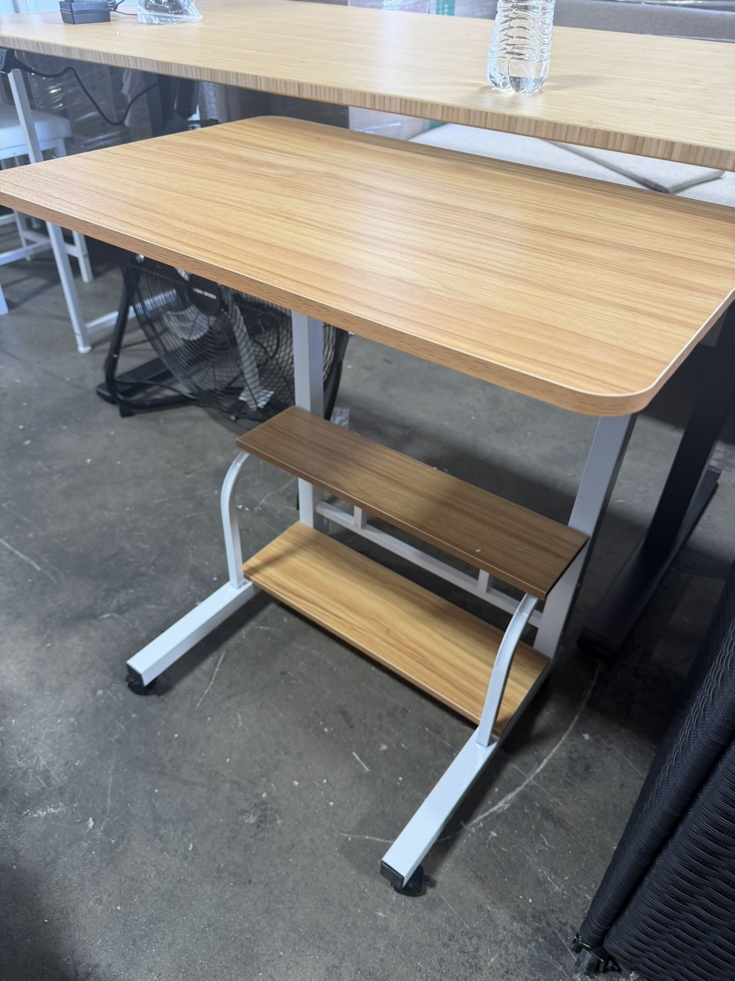 Standing Desk with Storage Shelves (23.5 L x 15.5 W)