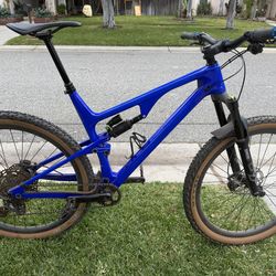 Large Carbon Fiber 29” Full Suspension Trail Bike – DVO+ Shimano XT – Excellent Condition