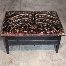 Floral Customized Resin Coffee Table