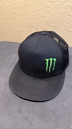 Monster Energy Black Mesh Trucker Snapback Hat