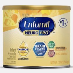 Enfamil NeuroPro Powder Infant Formula 7.2 oz trial size can New Never Used 