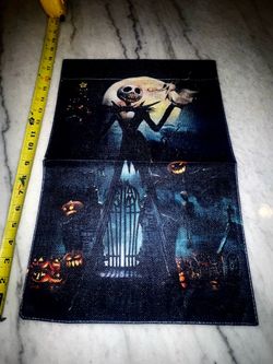 New Nightmare Before Christmas Jack Skellington Halloween Burlap Garden Flag 12 by 18 Inches