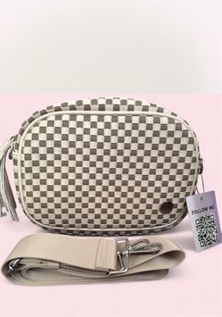 Iris and rainbow city tessellate crossbody bag