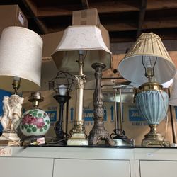 Several different style lamps
