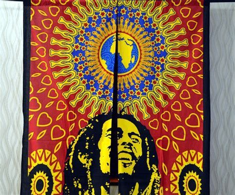 Bob Marley Window Curtains