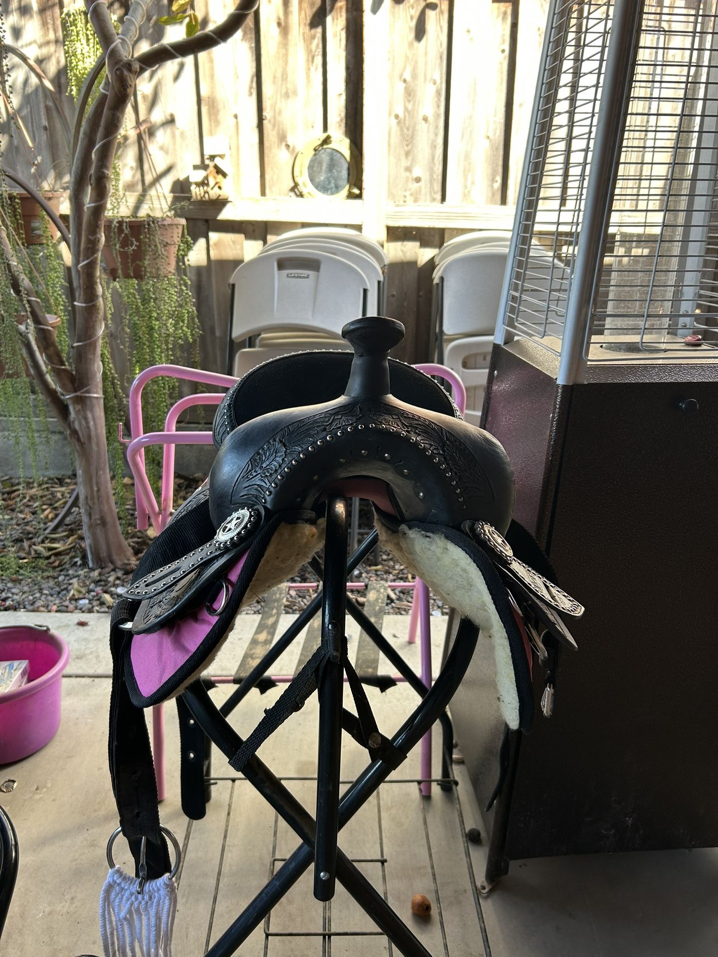 Silver Royal Horse Saddle And
