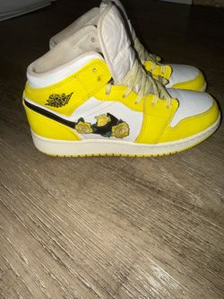 Jordan 1 Mid Dynamic Yellow Floral (GS)