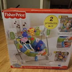 Fisher Price Spacesaver swing and seat (Brand New)