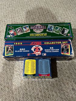 3 Baseball Card Collectors Sets