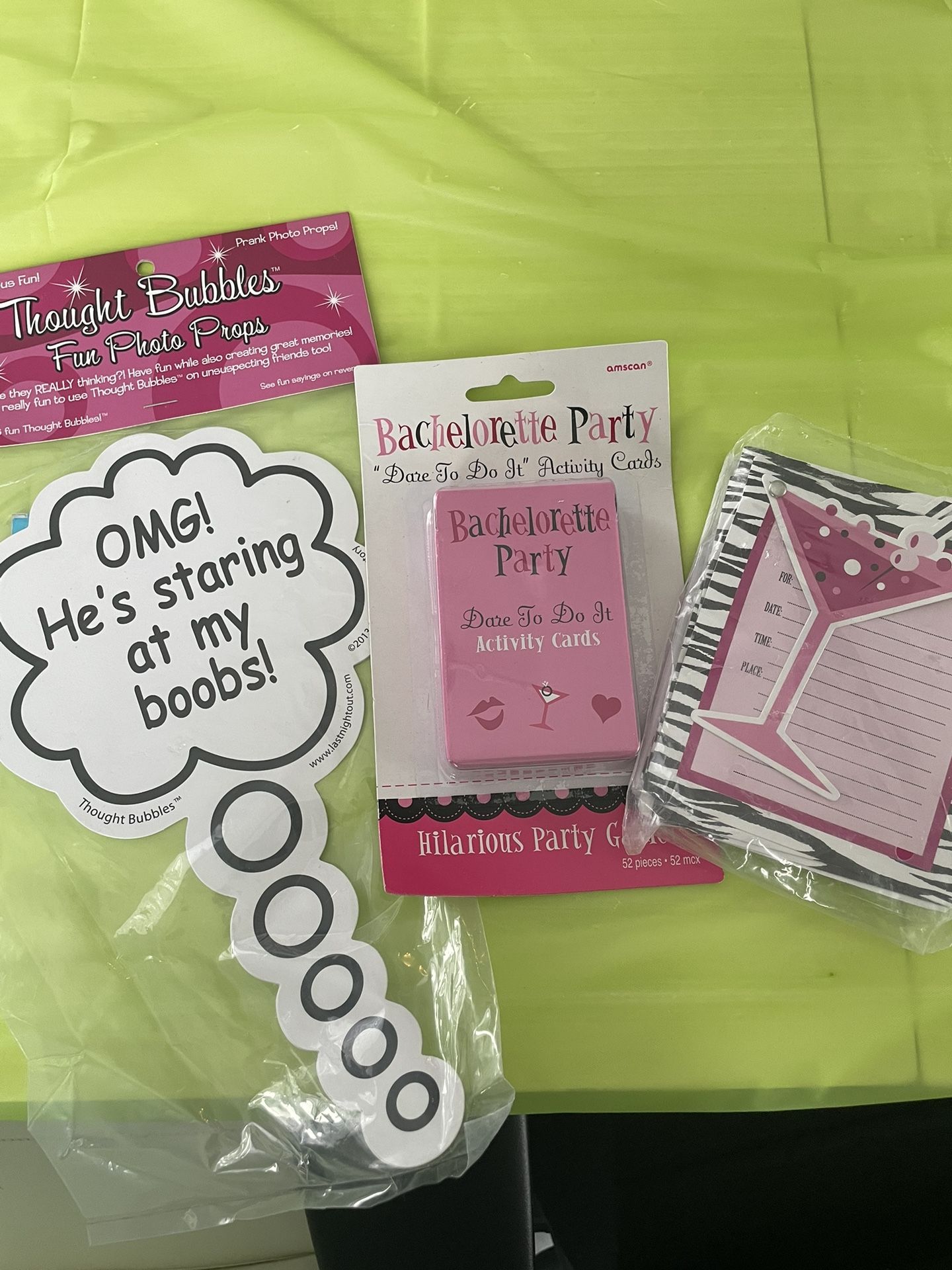 Bachelorette Photo Props, Game And Invites