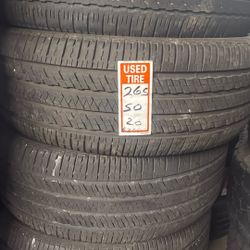 265/50/20 Four Tires Used In Good Condition 