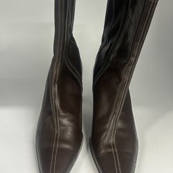 COACH leather Ankle High Boots / Brown SIZE 6B