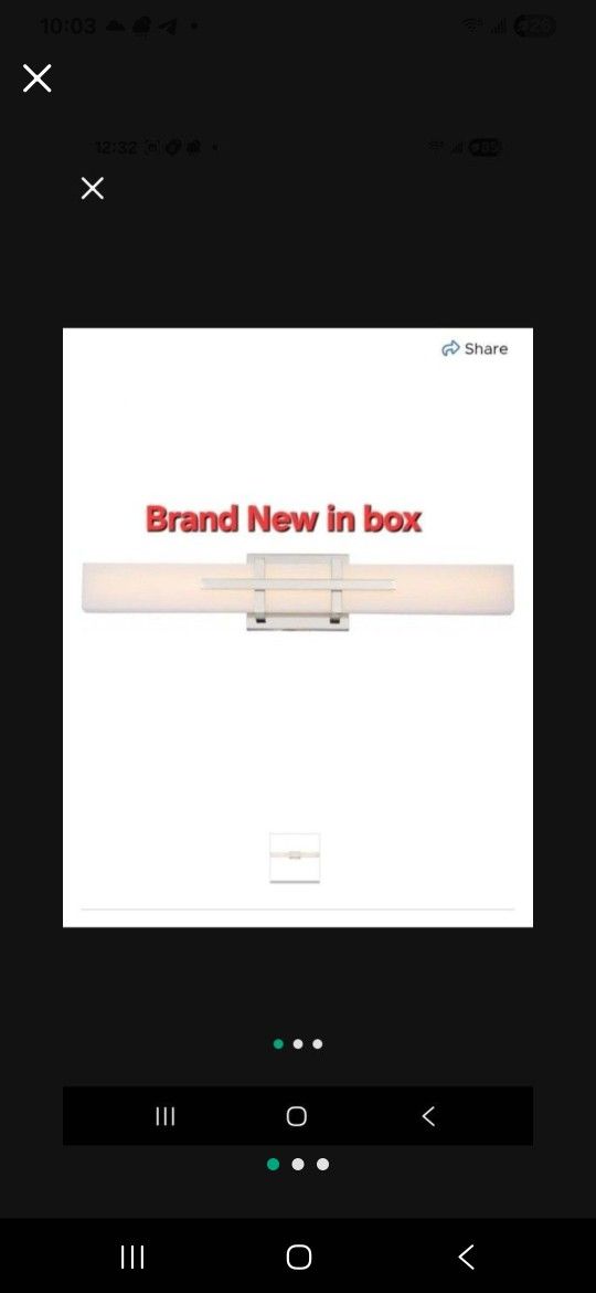 Brand New Nuvo 62/872 Vanity, 24 Inches, Polished Nickel.$60 Each. Available 6 Pcs.