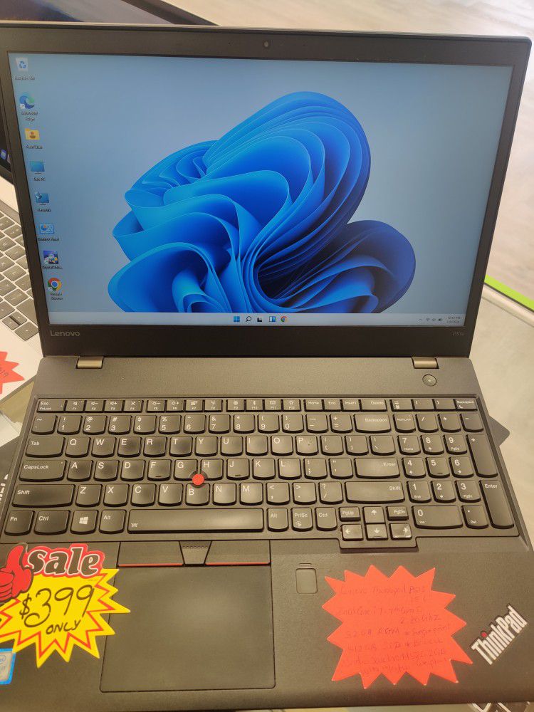 Lenovo Thinkpad P51S Professional Business Class Laptop i7-7th Gen,32gb Ram,512gb SSD, Nvidia Quadro M520 2GB Graphics , Fingerprint Sensor, Backlit K