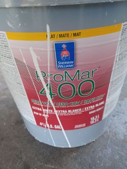 5 gallons Interior Flat White Paint