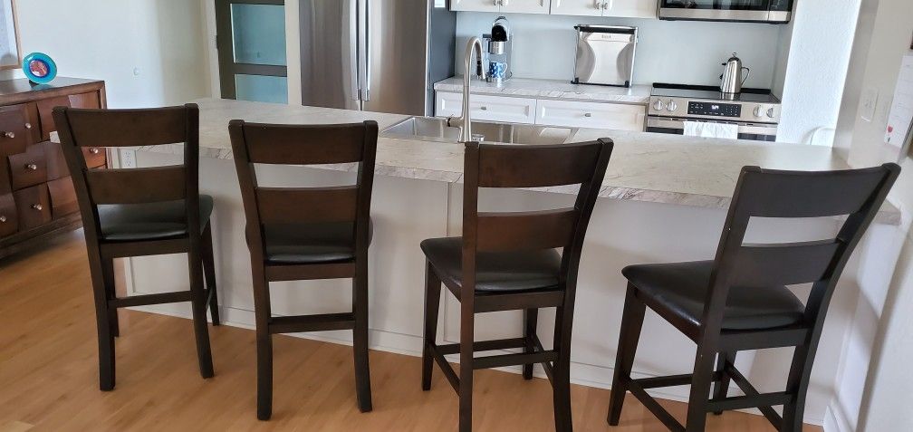 Set Of (4) PERFECT Counter Stools