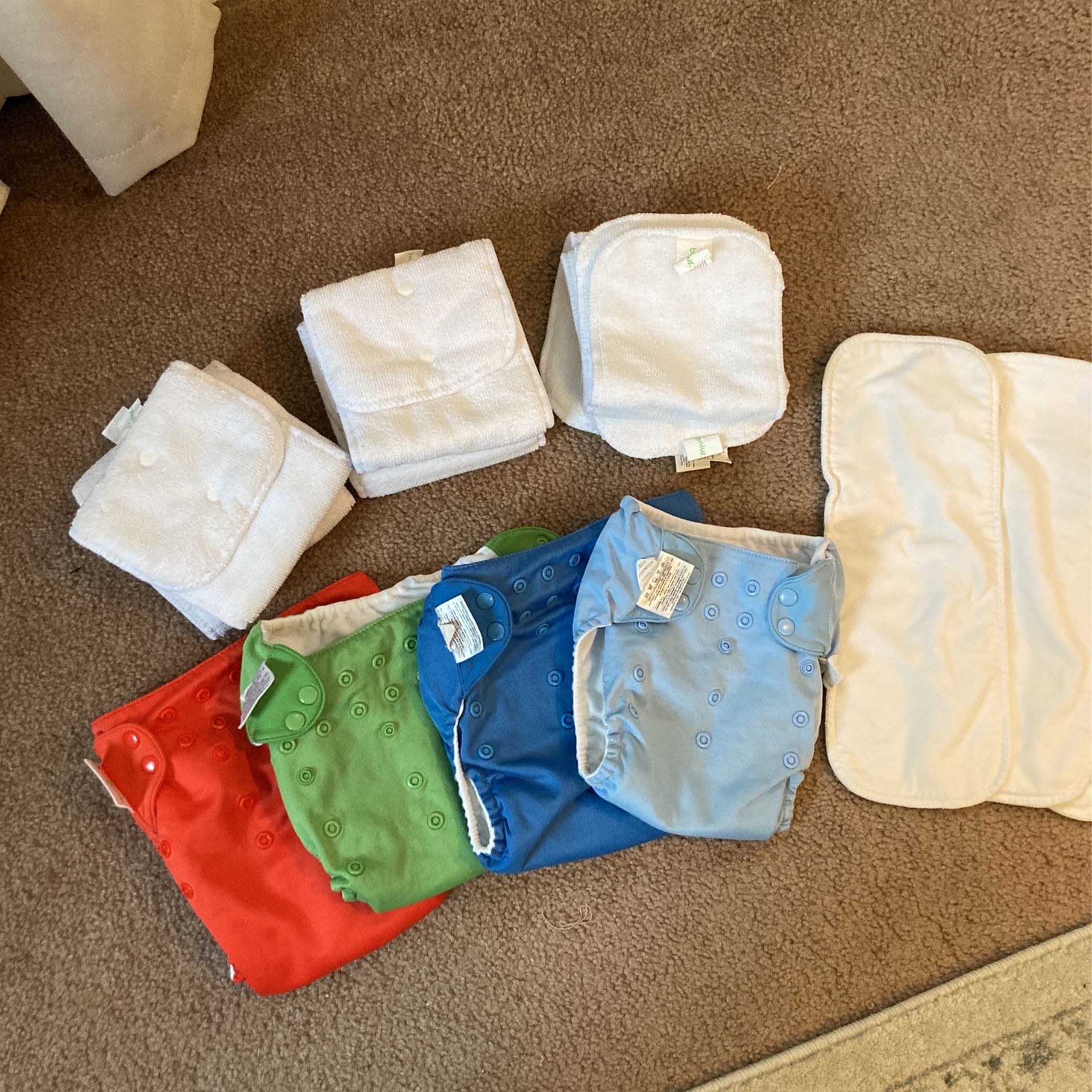 Set of 4 BumGenius All In One Cloth Diapers