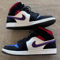 Nike Air Jordan 1 Mid SE “Rivals” 852542-005 Black/Purple Men’s 9 Used