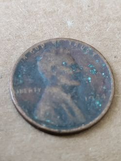  Tools .1944 Wheat Penny Error No Mint Mark ( L ) in Liberty Rim Error Cent Coin