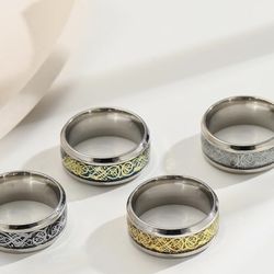 Set Of Four Dragon Bands