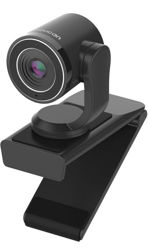 Toucan Conferencing W100 Streaming Webcam with Microphone, 1080P/60fps
