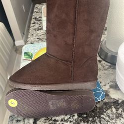 Girls Dark Brown Boots